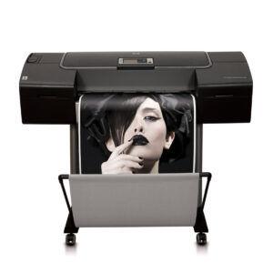 HP Designjet Z3200ps 24 inch Printer HP 73 Chromatic Red ink,12 Vivera pigmented inks, an embedded spectophotometer and optical media advance sensor